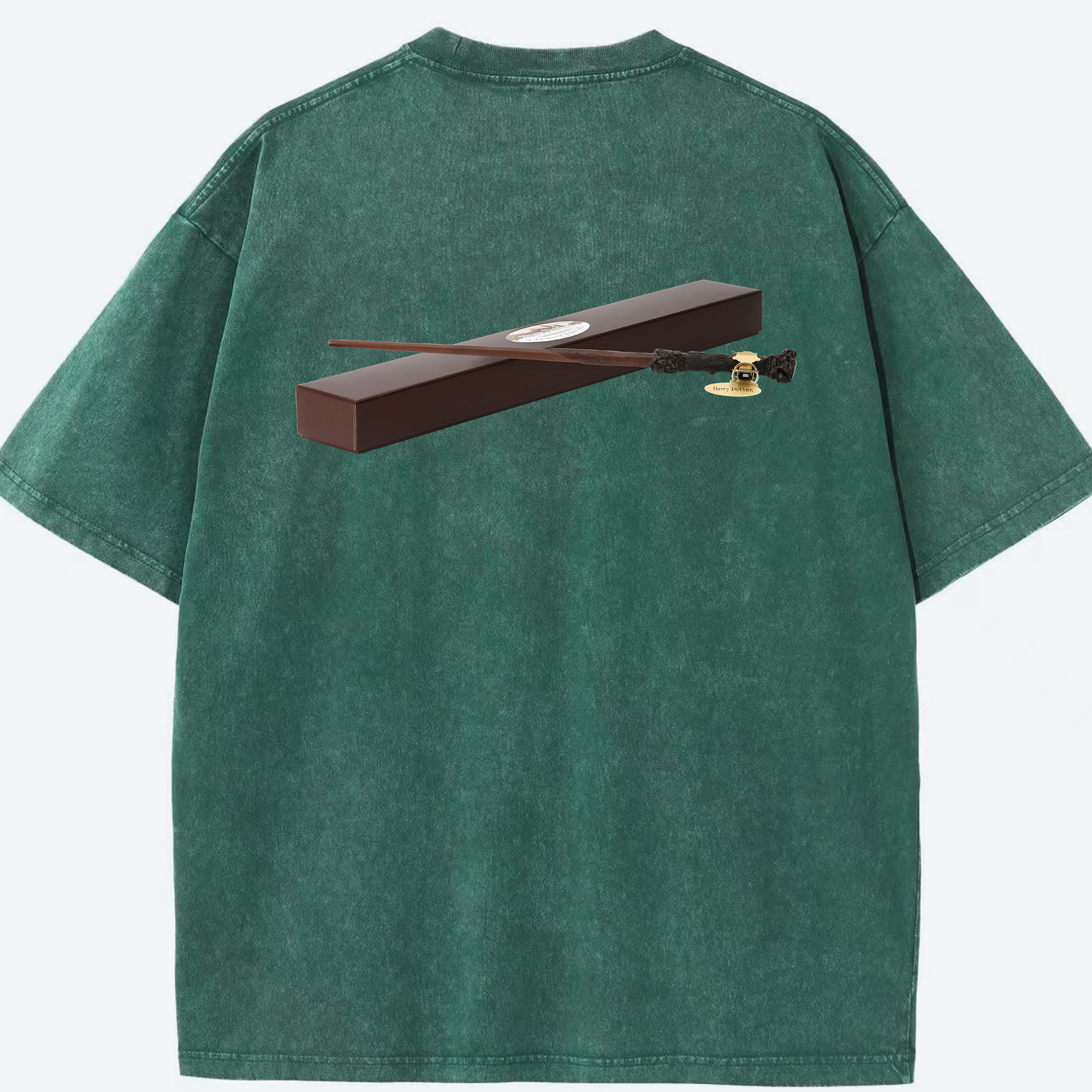 （画像用） Harry Potter ハリー・ポッターシリーズ 綿100% ヴィンテージ風 半袖Tシャツ（背面プリント）